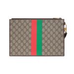 Túi Cầm Tay Nam Gucci Brown Pouch From The ‘Gucci Tiger’ Collection 688378 US7DC-9395 Màu Nâu