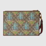 Túi Cầm Tay Nam Gucci Tiger Print GG Pouch 688378 UUABC 9885 Phối Màu