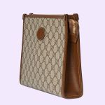 Túi Cầm Tay Nam Gucci Beauty Case With Interlocking G Màu Be Nâu