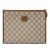 Túi Cầm Tay Nam Gucci Beauty Case With Interlocking G Màu Be Nâu
