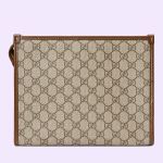 Túi Cầm Tay Nam Gucci Beauty Case With Interlocking G Màu Be Nâu