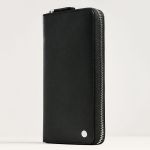 Ví Nam Pedro Oliver Embossed Leather Zip-Around Wallet PM4-16500023 Màu Đen