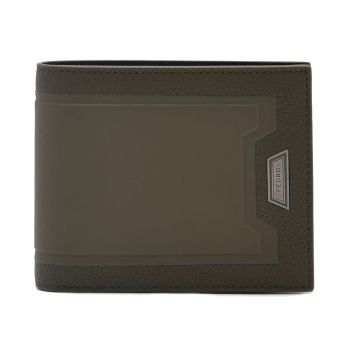 Ví Nam Pedro Embossed Leather Bi-Fold Flip Wallet PM4-15940243 Màu Xanh Olive