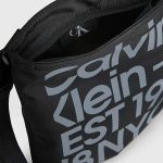 Túi Đeo Chéo Nam Calvin Klein CK Recycled Flat Crossbody Bag K50K510378_0GJ Màu Đen