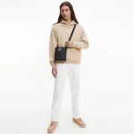 Túi Đeo Chéo Nam Calvin Klein CK Recycled Flat Crossbody Bag K50K510102_BDS Màu Đen