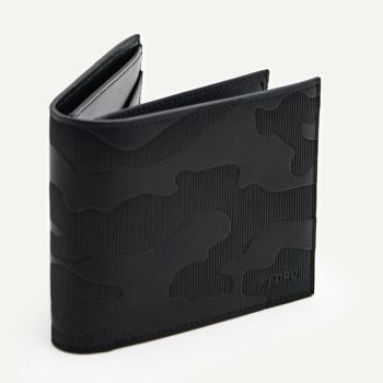 Ví Nam Pedro Leather Bi-Fold Flip Wallet  Black  PM4-16500071 Màu Đen