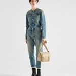 Túi Đeo Chéo Nữ Prada Re-Nylon Shoulder Bag Màu Be
