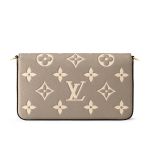 Túi Đeo Chéo Nữ Louis Vuitton LV  Félicie Pochette Bag M69977 Màu Xám