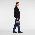 Túi Xách Tay Nữ Longchamp Le Pliage City Pouch With Handle Beige 34175HYQ015 Màu Kem