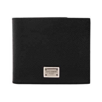 Ví Nam Dolce & Gabbana D&G Black Leather BP1321 AG219 80999 Màu Đen