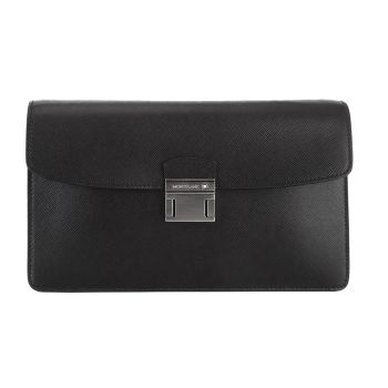 Túi Cầm Tay Nam Montblanc Sartorial Clutch Bag Black Màu Đen