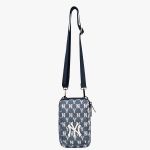Túi Đeo Chéo MLB Monogram New York Yankees Crossbody Bag 32BGDD011-50N Màu Xanh Denim