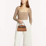 Túi Đeo Chéo Furla Top Handle Mini Cognac H Margherita Màu Nâu Đen