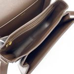 Túi Đeo Chéo Celine Medium Triomphe In Colour Ecorce Brown Leather Shoulder Bag Màu Nâu Đậm
