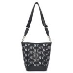 Túi Đeo Chéo MLB Big Classic Monogram Jacquard New Bucket Bag New York Yankees 3ABML023N-50BKS Màu Đen