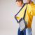 Túi Đeo Chéo Lacoste Men's LCST Colourblocked Coated Canvas Vertical Camera Bag NH3302LV Màu Xám