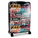 Vali Karl Lagerfeld 28-Inch Logo Explosion Spinner Suitcase Phối Màu