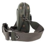Túi Đeo Chéo MCM Portuna Small Sea Turtle Visetos Leather Crossbody Handbag Purse Bag Màu Xanh Olive