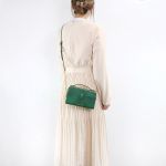 Túi Đeo Chéo Michael Kors MK Jet Set Item Medium Double Zip Phone Crossbody Màu Xanh Green