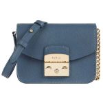 Túi Đeo Chéo FurlaBorsa Metropolis Mini Ares Màu Xanh Denim