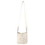 Túi Đeo Chéo Hermès Mini Evelyne Beton Clemence Phw Màu Trắng