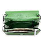 Túi Đeo Chéo Tory Burch Pebbled Leather Britten Chain Wallet Crossbody 80100 Màu Xanh Green