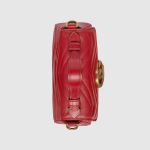 Túi Đeo Chéo Gucci Red GG Marmont Mini Top Handle Bag Màu Đỏ