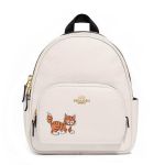 Balo Coach Mini Court Backpack With Dancing Kitten Màu Trắng