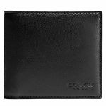 Ví Nam Coach Billfold Wallet In Calf Leather F67630 Màu Đen