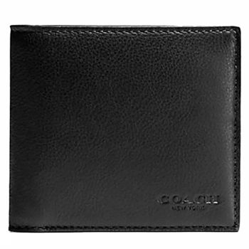 Ví Nam Coach Billfold Wallet In Calf Leather F67630 Màu Đen