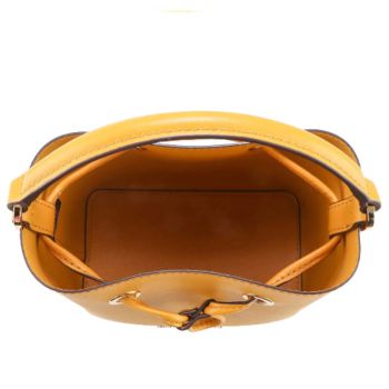 Túi Đeo Chéo Michael Kors MK Suri Small Saffiano Leather Bucket Crossbody Purse Bag Màu Vàng