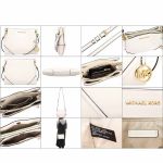 Túi Đeo Chéo Michael Kors MK Nicole Three Pocket Shoulder Bag Màu Trắng