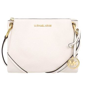 Túi Đeo Chéo Michael Kors MK Nicole Three Pocket Shoulder Bag Màu Trắng