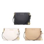 Túi Đeo Chéo Michael Kors MK Nicole Three Pocket Shoulder Bag Bisque Màu Nude