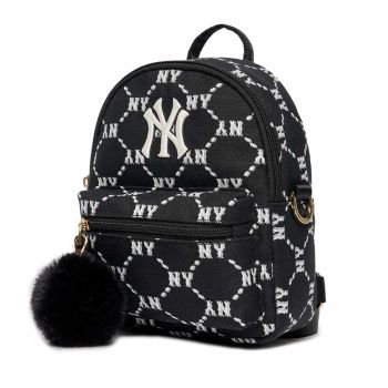 Balo Trẻ Em MLB Mini Diamond Monogram Jacquard New York Yankees 7ABKM032N-50BKS Màu Đen