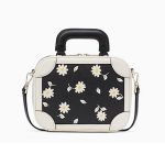 Túi Đeo chéo Kate Spade Traveler Trunk Crossbody Bag in White Floral Màu Đen Trắng