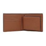 Ví Nam Coach Men Compact Id Wallet In Sport Calf Leather F74991 Dark Saddle Màu Nâu