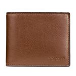 Ví Nam Coach Men Compact Id Wallet In Sport Calf Leather F74991 Dark Saddle Màu Nâu
