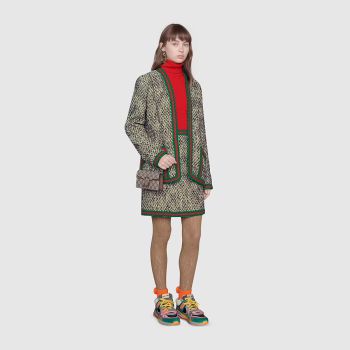 Túi Đeo Chéo Gucci Dionysus GG Supreme Super Mini Bag Màu Nâu Be