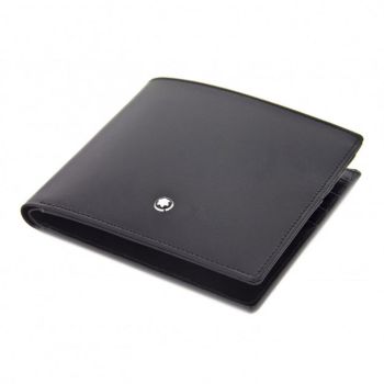 Ví Montblanc Meisterstuck 8cc Black Leather Wallet MB125395 Màu Đen