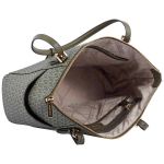 Túi Xách Michael Kors MK Ladies Jet Set East West Signature Logo Bag Top Zip Tote Bag Màu Xanh Olive
