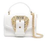Túi Đeo Chéo Nữ  Versace Jeans Couture Mini Baroque Buckle Tote Bag Màu Trắng