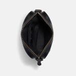 Túi Đeo Chéo Nam Coach Houston Flight Bag In Signature Leather Black 4009 Màu Đen Size 23