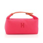 Túi Cầm Tay Nữ Hermès Bride A Brac Case Size PM Màu Hồng Đậm