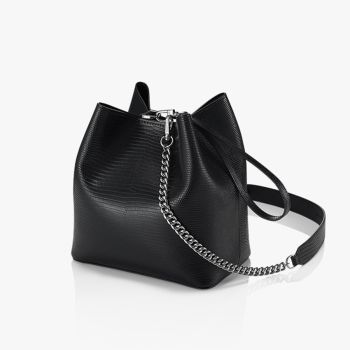 Túi Đeo Chéo Find Kapoor  Pingo Bag 20 Lizard Chain Set Black Màu Đen