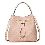 Túi Đeo Chéo Michael Kors MK Suri Mini Small Bucket Crossbody Bag Shoulder Signature Màu Hồng Nhạt