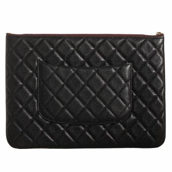 Túi Cầm Tay Chanel Pouch Classic Màu Đen
