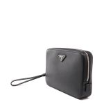 Túi Xách Prada Leather Clutch Màu Đen