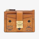 Ví Card MCM Patricia Zip Card Case In Visetos Màu Nâu