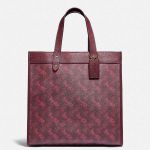 Túi Tote Coach Field Tote With Horse And Carriage Print Màu Đỏ